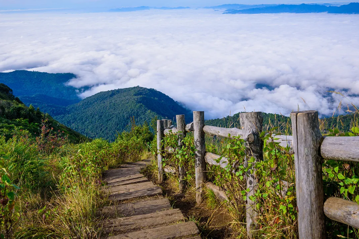 View from Doi Inthanon mountain in Thailand's national park